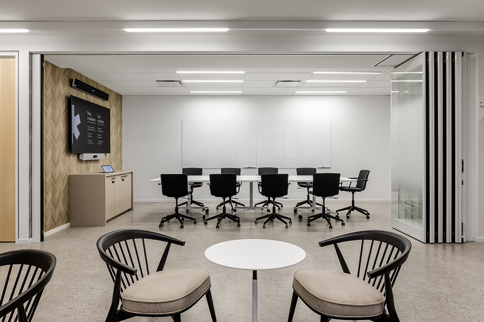 Boardroom, lounge, millwork, , BDC | Surrey Office in Surrey BC, by Cutler